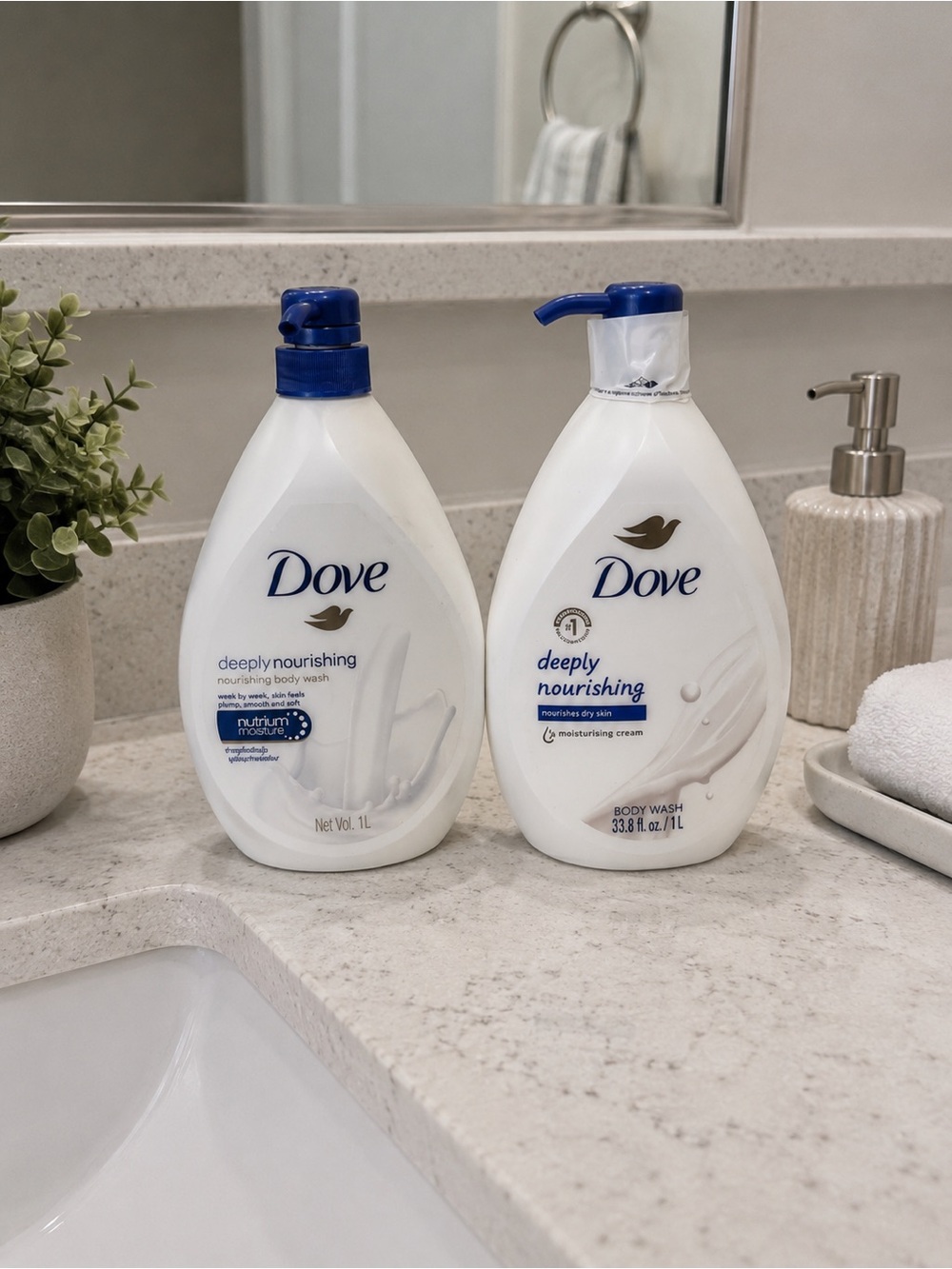 Dove Deeply Nourishing Body Wash (twin pack)